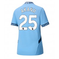 Camiseta Manchester City Manuel Akanji #25 Primera Equipación Replica 2024-25 para mujer mangas cortas